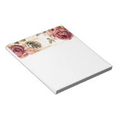 Schönes Viktorianisches Blumengemälde Notizblock (angewinkelt)