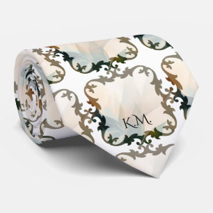 Schönes viktorianisches Chic Monogramm Krawatte