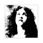 Schönes Viktorianisches Frauengesicht, Gummi-Brief Gummistempel (Prägung)