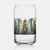 Schönes Viktorianisches geflügeltes Glas (Vorderseite)