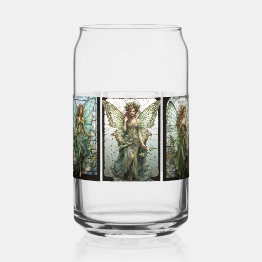 Schönes Viktorianisches geflügeltes Glas (Rückseite)