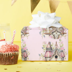 Schönes Viktorianisches Haus Wasserfarbe Geschenkpapier