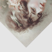 Schönes Viktorianisches Lady Tissue Paper Seidenpapier (Ausschnitt)