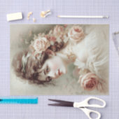 Schönes Viktorianisches Lady Tissue Paper Seidenpapier (Handwerk)