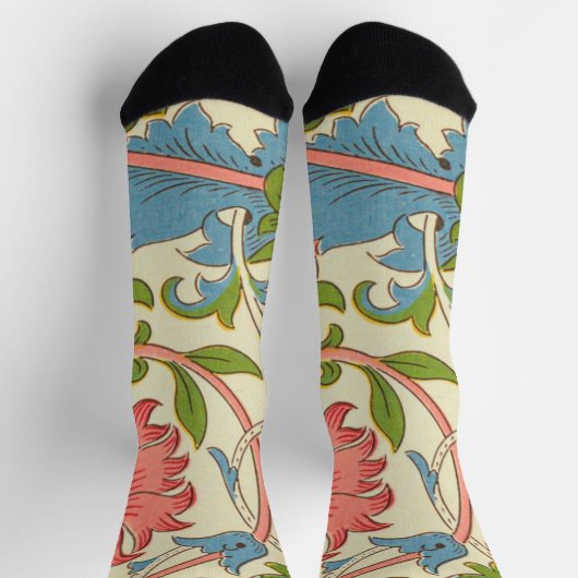 Schönes Viktorianisches Muster modern Retro rustik Socken (Oben)