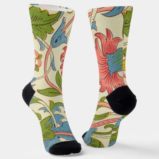 Schönes Viktorianisches Muster modern Retro rustik Socken (Gewinkelt)