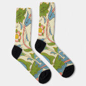 Schönes Viktorianisches Muster modern Retro rustik Socken (Rechts)