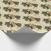 Schönes viktorianisches Vintages Geschenkpapier (Ecke)