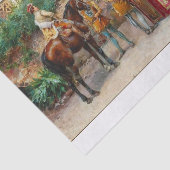 Schönes Vintage-Bild bereit für Entdeckung Seidenpapier (Detail)