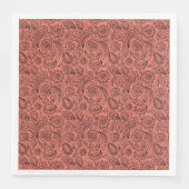 Schönes vintage Blumen-Paisleymuster Serviette (Vorderseite)
