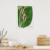 Schönes vintage botanisches Illustrationsposter Poster (Küche)