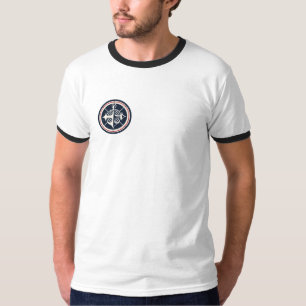 Schönes vintage nautisches Ankersymbol mit Kompass T-Shirt