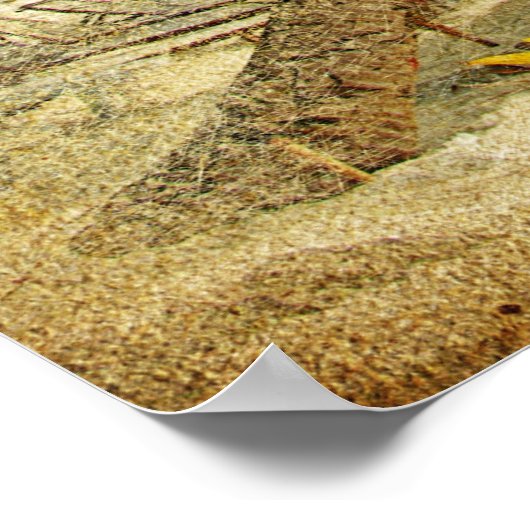 Schönes Vintage Poster (Ecke)