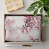 Schönes Vintages asiatisches Inspiriertes Kirschbl Seidenpapier (Geschenk)