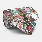 Schönes, Vintages Blumendesign Krawatte (Gerollt)