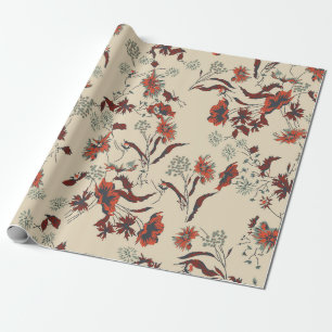 Schönes Vintages Blumenmuster in vielen Varianten Geschenkpapier