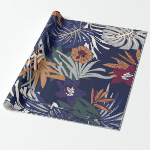 Schönes Vintages Blumenmuster in vielen Varianten Geschenkpapier