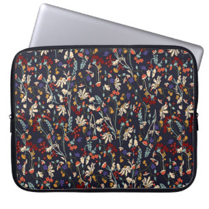 Schönes Vintages Blumenmuster in vielen Varianten Laptopschutzhülle
