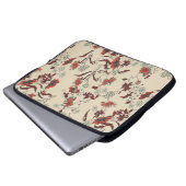 Schönes Vintages Blumenmuster in vielen Varianten Laptopschutzhülle (Vorne Knopf)