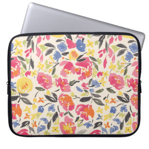 Schönes Vintages Blumenmuster in vielen Varianten Laptopschutzhülle