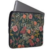 Schönes Vintages Blumenmuster Laptopschutzhülle (Vorne Rechts)