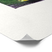 Schönes Vintages botanisches Illustrationspopster Poster (Ecke)