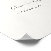 Schönes Vintages botanisches Illustrationspopster Poster (Ecke)