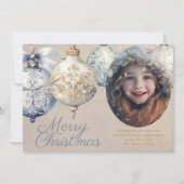 Schönes Vintages Foto Feiertagskarte (Vorderseite)