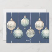 Schönes Vintages Foto Feiertagskarte (Rückseite)