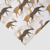 Schönes Vintages Hirschmuster Seidenpapier (Detail)