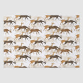 Schönes Vintages Hirschmuster Seidenpapier (Vorderseite)