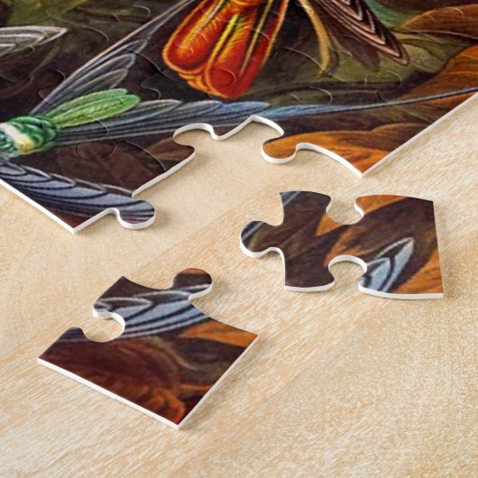 Schönes Vintages Hummingbird Print Bird Puzzle (Seite)