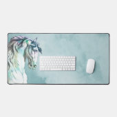 Schönes Vintages Illustriertes Pferd Schreibtischunterlage (Tastatur & Maus)
