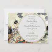 Schönes Vintages japanisches Einladung (Rückseite)