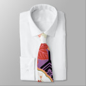 Schönes Vintages japanisches Muster Krawatte (Gebunden)