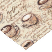 Schönes Vintages Kaffeeprinzip Tischdecke (Schrägansicht)