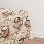 Schönes Vintages Kaffeeprinzip Tischdecke (Beispiel)