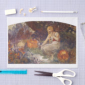 Schönes Vintages Kunstdecoupon Seidenpapier (Handwerk)