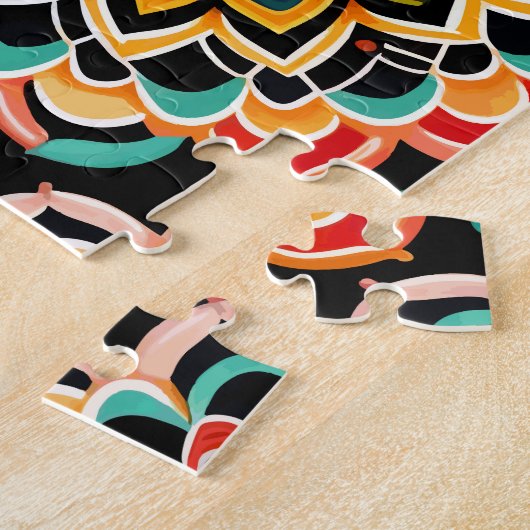 Schönes Vintages Mandala Puzzle (Seite)