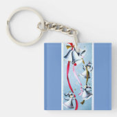 Schönes Vintages Mitte- des JahrhundertsMod-Retro Schlüsselanhänger (Vorderseite)