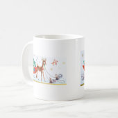 Schönes Vintages Mitte- des Jahrhundertsren Kaffeetasse (Vorderseite Links)