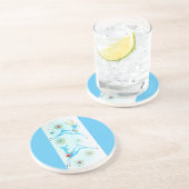 Schönes Vintages Mitte- des Jahrhundertsren Sandstein Untersetzer (Seite)