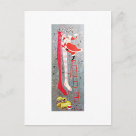 Schönes Vintages Mittelalter Feiertagspostkarte