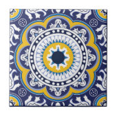 💙 💛 Schönes Vintages Mittelmeer Azulejos Fliese (Vorderseite)