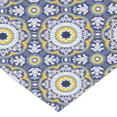 💙 💛 Schönes Vintages Mittelmeer Azulejos Shor Kurzer Tischläufer (Ecke)