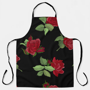 Schönes, Vintages, nahtloses Blumenmuster mit rosa Schürze