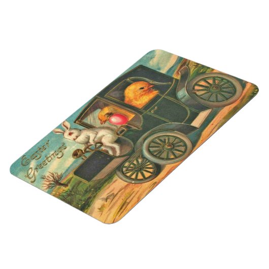 Schönes Vintages Ostern Magnet (Linke Seite)