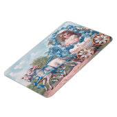 Schönes Vintages Ostern Magnet (Linke Seite)