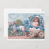 Schönes Vintages Ostern Postkarte (Vorne/Hinten)