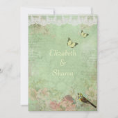 Schönes, Vintages Papier, Einladung zur Hochzeit (Vorderseite)